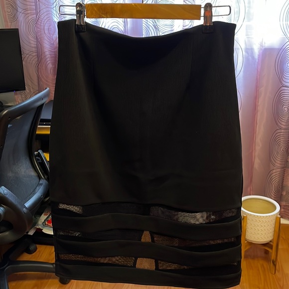 Mustard Seed black pencil skirt size L - Picture 1 of 4